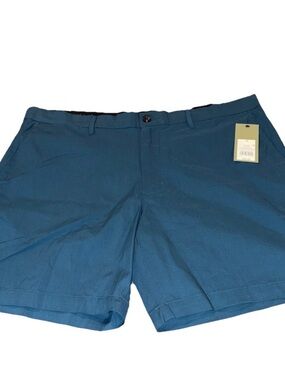 Goodfellow & Co Tech Shorts 40 Blue Athletic Golf Stretch Easy Care Men's